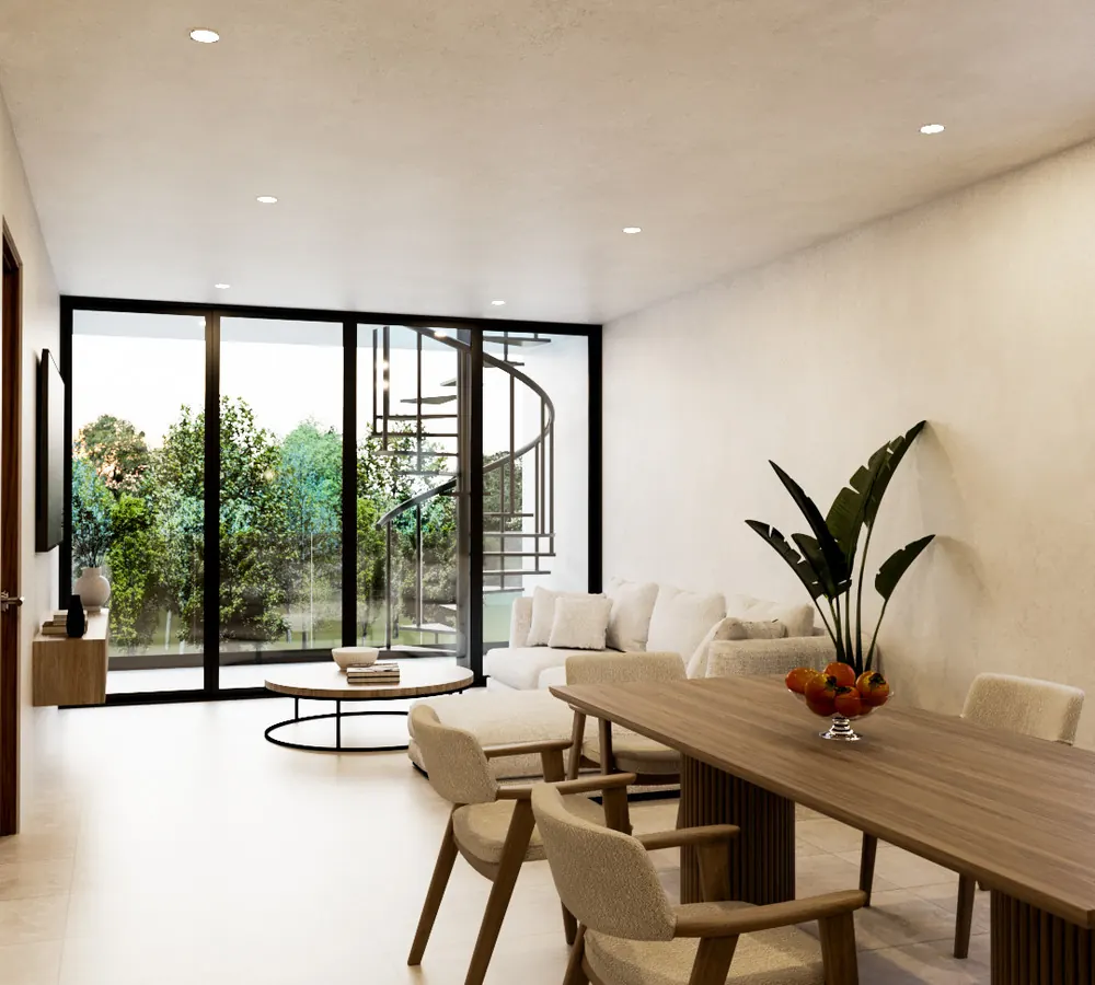 Render of the Coco building (C), inside, view 4