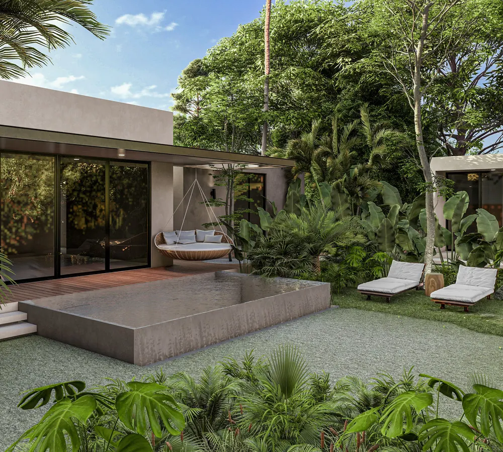 Render of Villa Ciricote (type B), inside, view 1