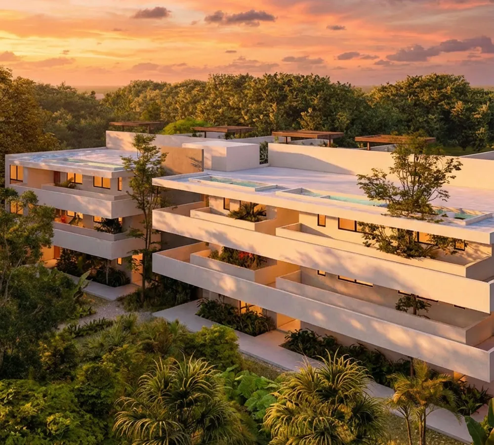 Render del edificio Anona (A), por dentro, vista 1