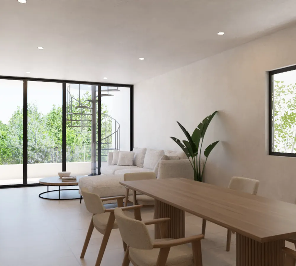 Render del edificio Anona (A), por dentro, vista 2