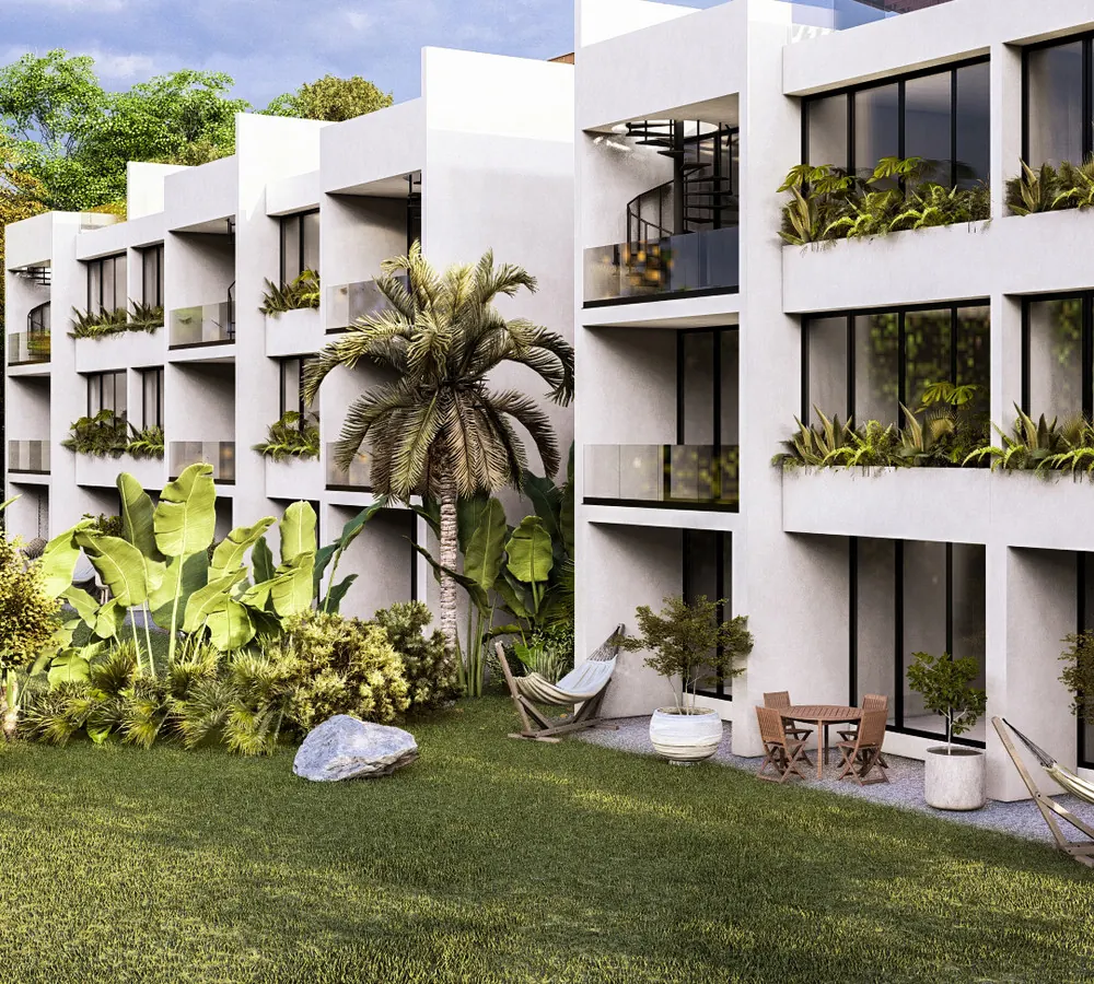 Render del edificio Anona (A), por dentro, vista 4