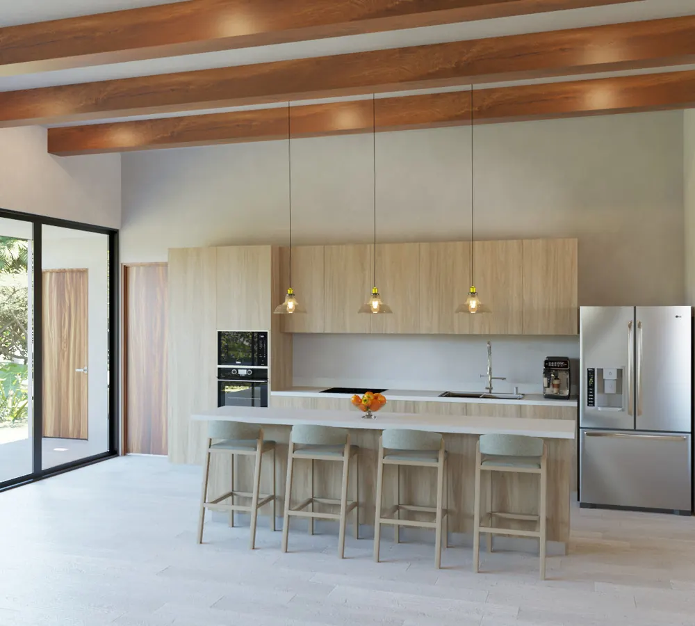 Render de la villa tipo a, por dentro, vista 5