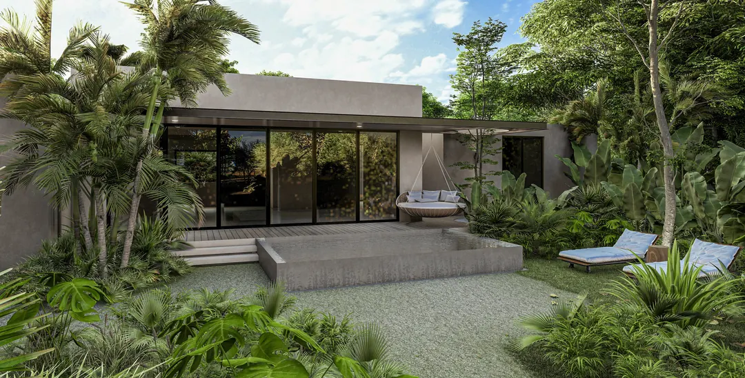 Exterior de la villa tipo A